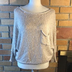 Sparkle light pink sweater